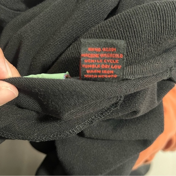 PJ Mark Men's Size Large 2-Button Black Short Sleeve Polo Shirt Business Casual - Picture 7 of 8